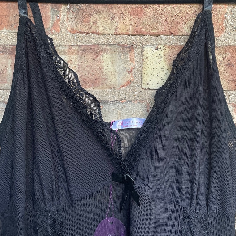 Avid Love Mesh Lace Babydoll Chemise🖤 - Picture 5 of 15